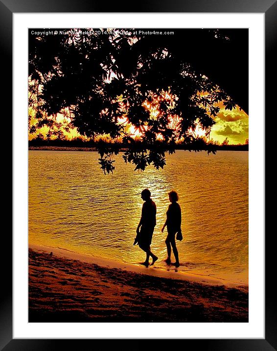  An evening stroll Framed Mounted Print by Nick Wardekker