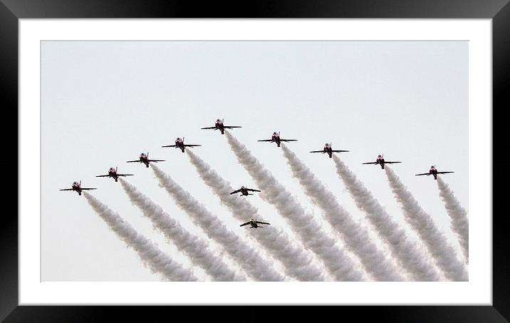 Red Arrows and Gnats  Framed Mounted Print by J Biggadike
