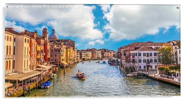 Venice city of canals Acrylic by Laco Hubaty