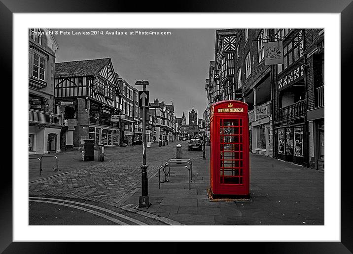  Bridge Street Chester Framed Mounted Print by Pete Lawless