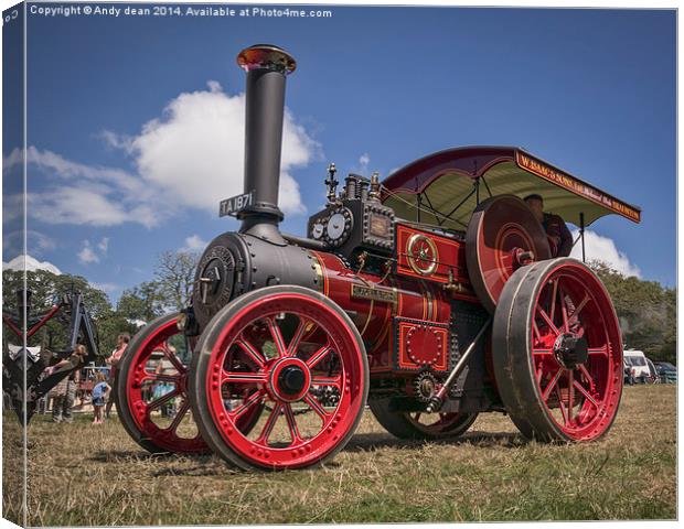  Burrell Traction engine Canvas Print by Andy dean