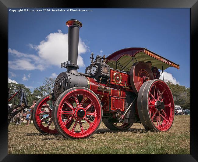  Burrell Traction engine Framed Print by Andy dean