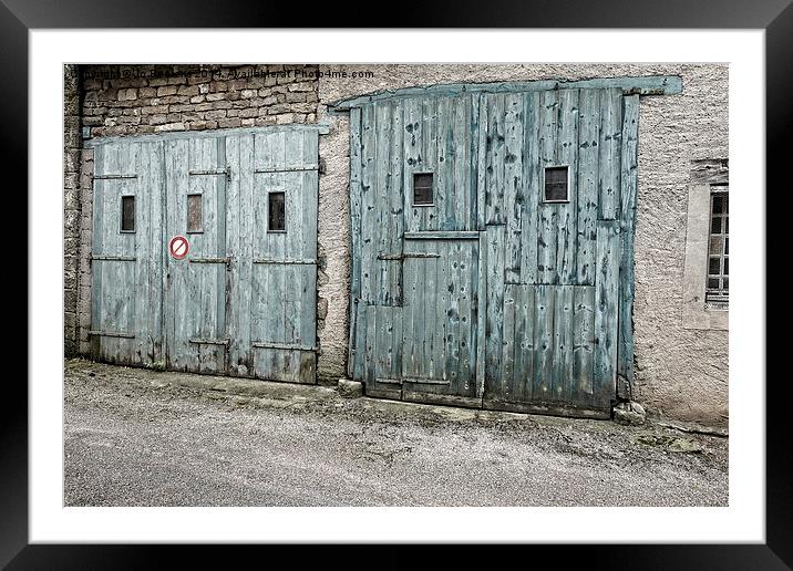 barn doors Framed Mounted Print by Jo Beerens