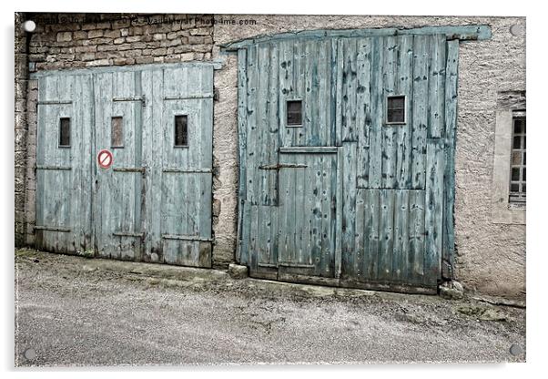 barn doors Acrylic by Jo Beerens