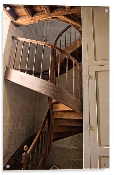 french spiral staircase Acrylic by Jo Beerens