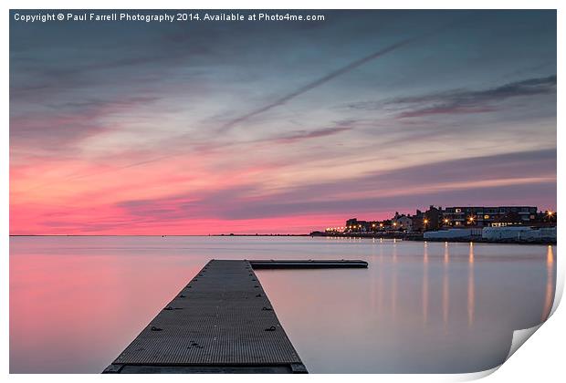  West Kirby afterburn Print by Paul Farrell Photography