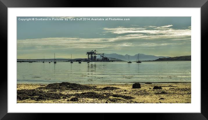Fairlie over Clyde to Arran  Framed Mounted Print by Tylie Duff Photo Art