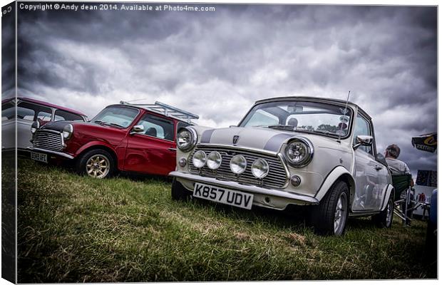  Minis on show Canvas Print by Andy dean