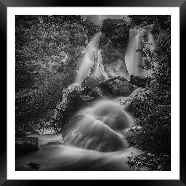  Saute de la Truite Waterfall Framed Mounted Print by Nigel Jones