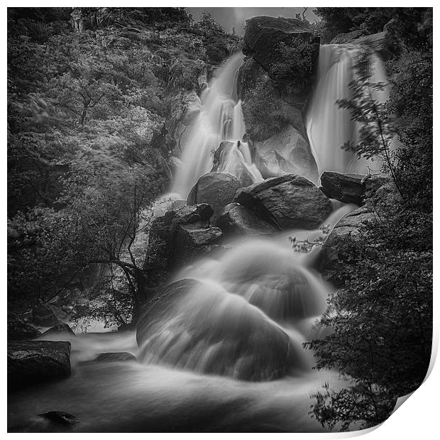  Saute de la Truite Waterfall Print by Nigel Jones