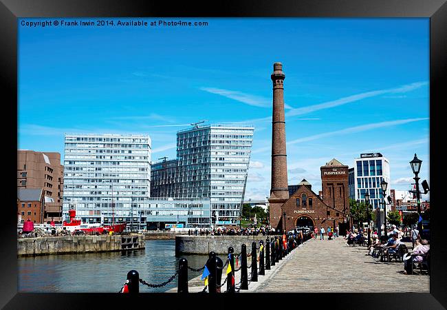  The Royal Albert Dock and The Pump House Framed Print by Frank Irwin