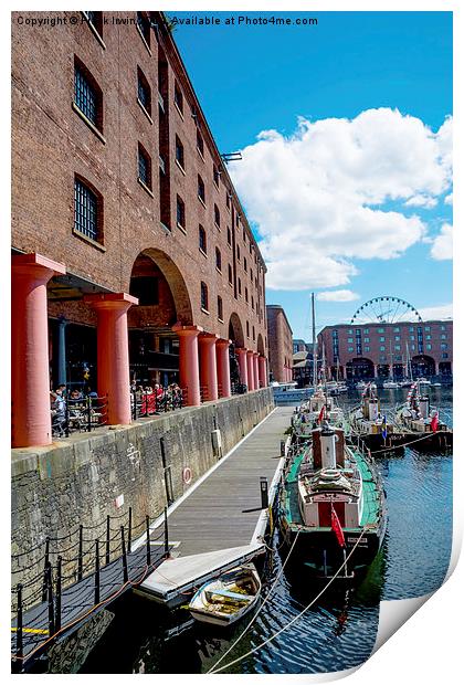  Albert Dock, one of the hidden views Print by Frank Irwin