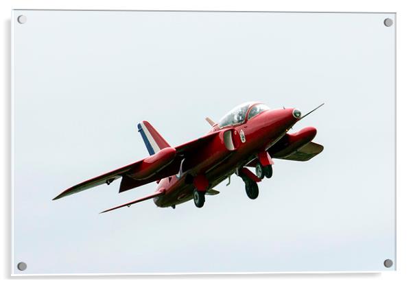 Red Arrows Gnat  Acrylic by J Biggadike