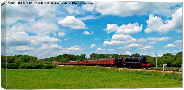  The Seaside Express Canvas Print by Mike Streeter