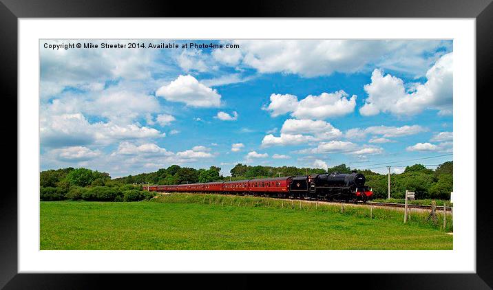  The Seaside Express Framed Mounted Print by Mike Streeter