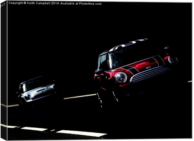  It's a Mini Race! Canvas Print by Keith Campbell