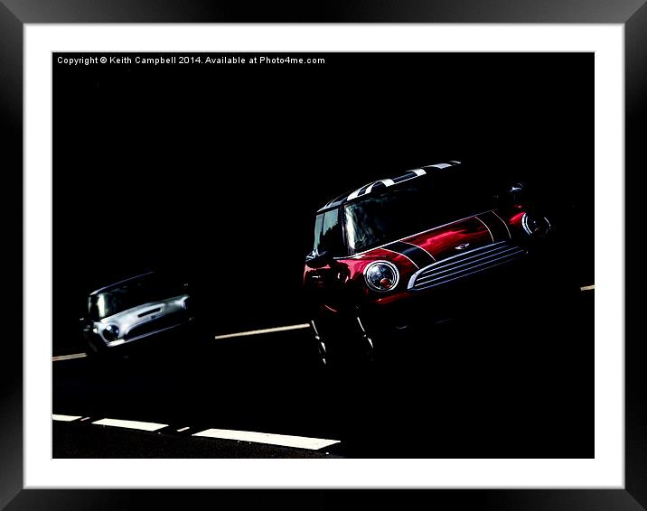  It's a Mini Race! Framed Mounted Print by Keith Campbell