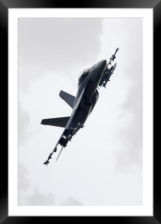  F18 Super Hornet Framed Mounted Print by J Biggadike