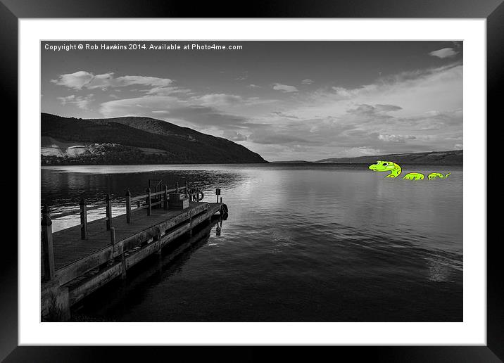  Nessie  Framed Mounted Print by Rob Hawkins