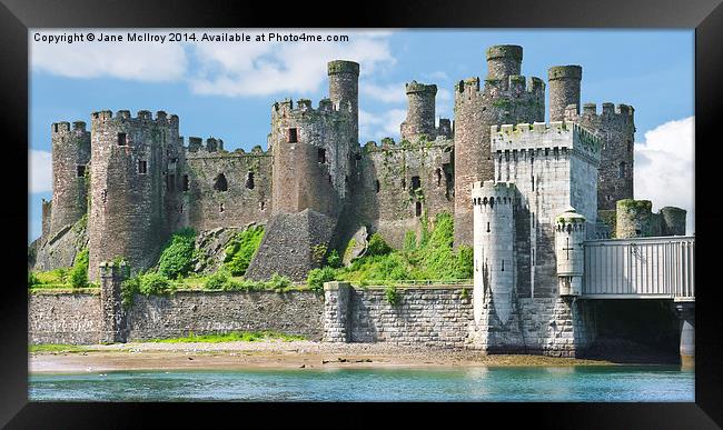 Conwy Castle Wales Framed Print by Jane McIlroy