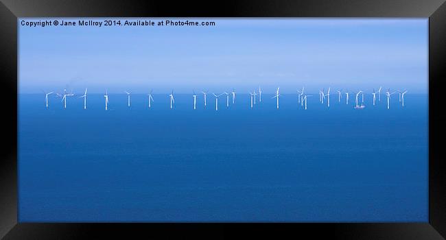 Off-Shore Wind Farm Framed Print by Jane McIlroy