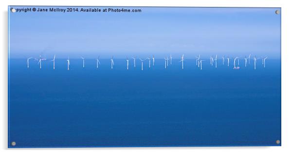 Off-Shore Wind Farm Acrylic by Jane McIlroy