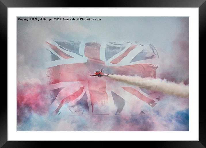  The Red Arrows Framed Mounted Print by Nigel Bangert