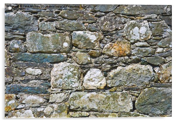 Stone Wall Acrylic by Jane McIlroy