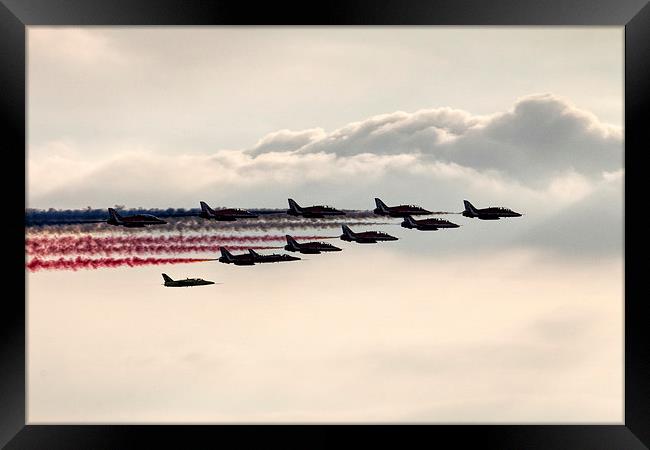 Red Arrows and Gnats   Framed Print by J Biggadike