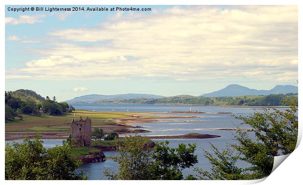  Castle Stalker and Beyond Print by Bill Lighterness