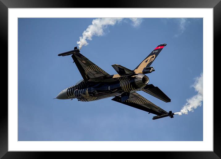  Solo Turk F16 Framed Mounted Print by J Biggadike