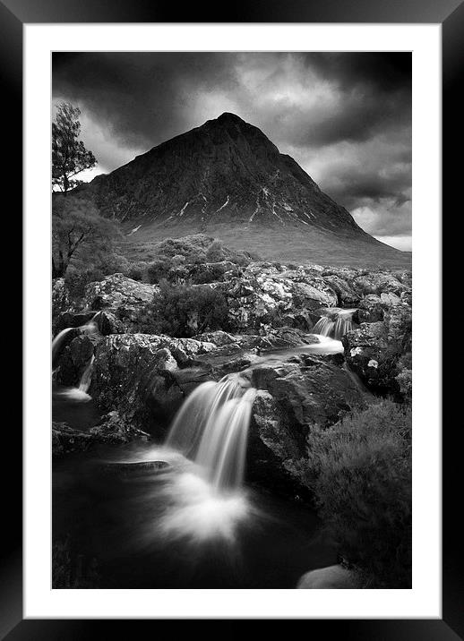 Majestic Buachaille Etive Standing Tall Framed Mounted Print by Les McLuckie