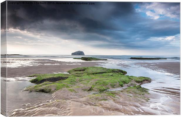 Bass Rock from Seacliff Canvas Print by Keith Thorburn EFIAP/b