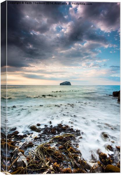 Bass Rock late evening Canvas Print by Keith Thorburn EFIAP/b