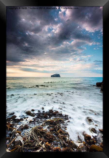 Bass Rock late evening Framed Print by Keith Thorburn EFIAP/b