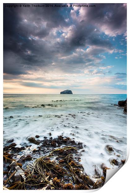 Bass Rock late evening Print by Keith Thorburn EFIAP/b