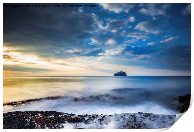 Evening over the Rock Print by Keith Thorburn EFIAP/b