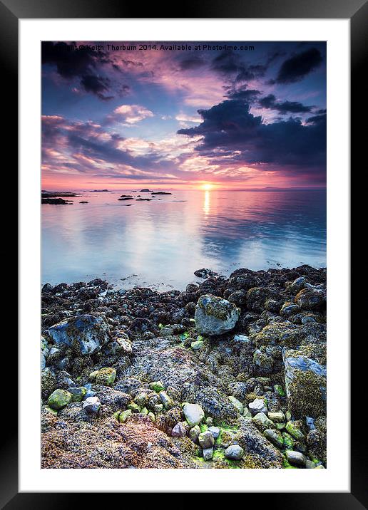 North Berwick Sunset Framed Mounted Print by Keith Thorburn EFIAP/b
