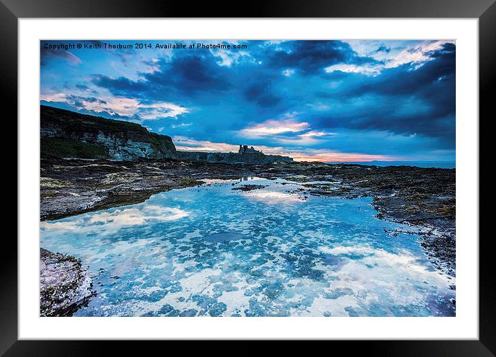 Rock Pool at Tantallon Castle. Framed Mounted Print by Keith Thorburn EFIAP/b