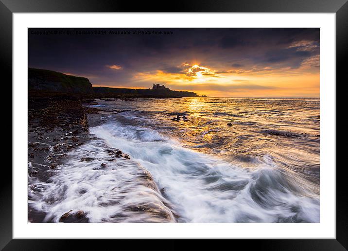 Tantallon and the evening sun. Framed Mounted Print by Keith Thorburn EFIAP/b