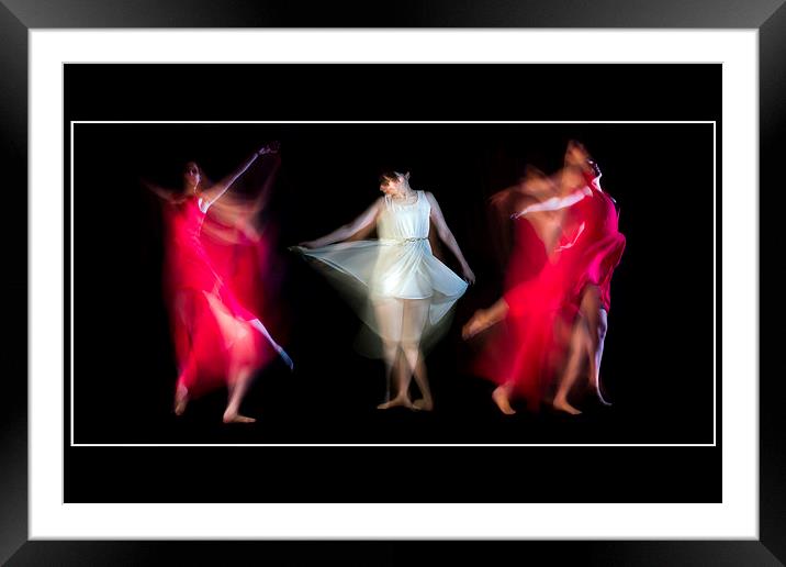 Dancers Framed Mounted Print by Andrew Holland