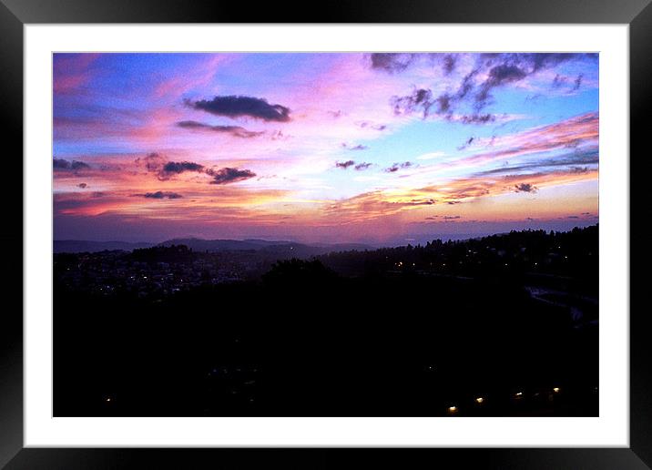 Sunset View Framed Mounted Print by Adam Levy