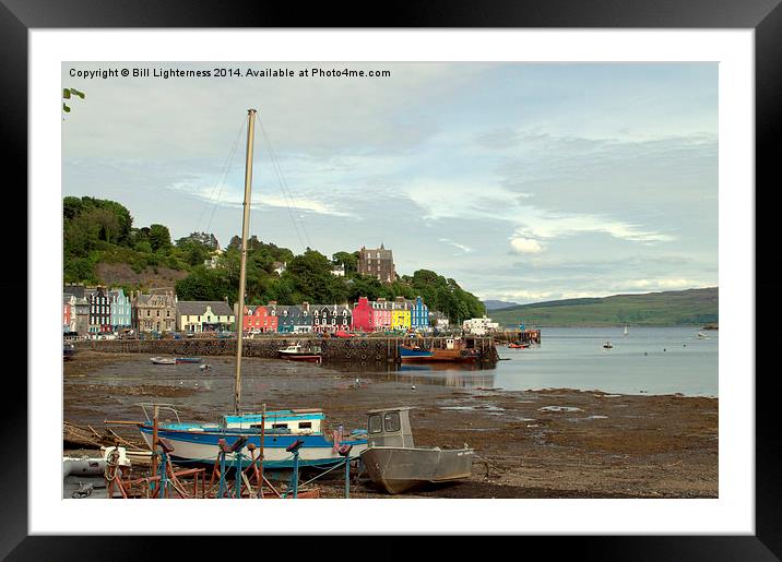  Tobermory , Tide Out Framed Mounted Print by Bill Lighterness
