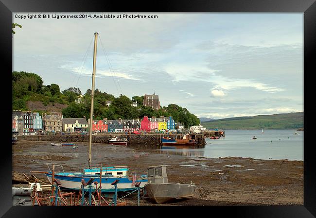  Tobermory , Tide Out Framed Print by Bill Lighterness