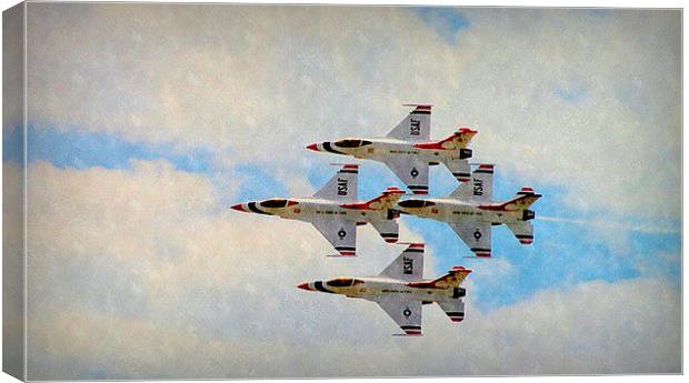  USAF THUNDERBIRDS Canvas Print by dale rys (LP)