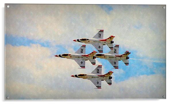  USAF THUNDERBIRDS Acrylic by dale rys (LP)