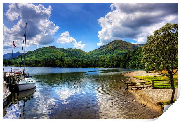 South End of Ullswater Print by Tom Gomez