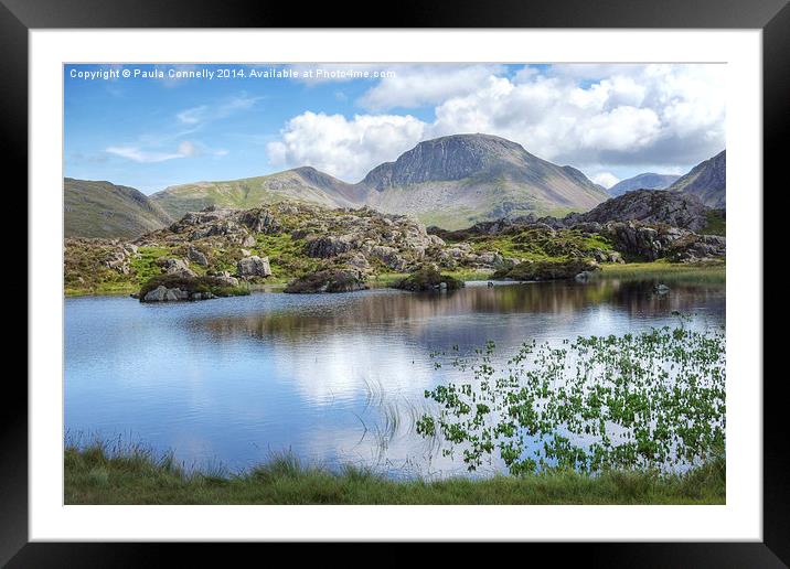  Innominate Tarn and Great Gable Framed Mounted Print by Paula Connelly