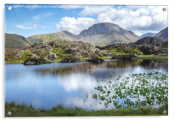  Innominate Tarn and Great Gable Acrylic by Paula Connelly