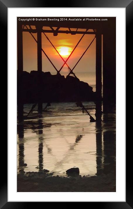 Herne Bay Pier Framed Mounted Print by Graham Beerling